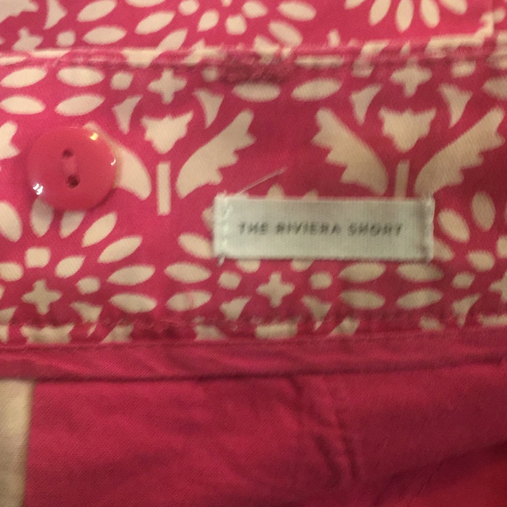 LOFT ANN TAYLOR Pink Flower Shorts Sz 00 - Picture 4 of 5
